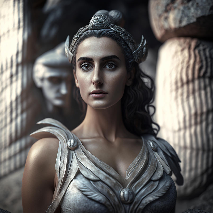 Greek Godess By Daniel Costa 80 Digital Art by Daniel Costa - Pixels