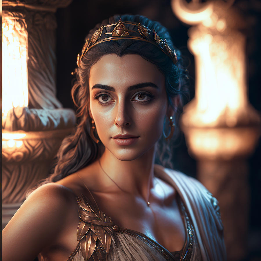 Greek Godess By Daniel Costa 93 Digital Art by Daniel Costa - Pixels