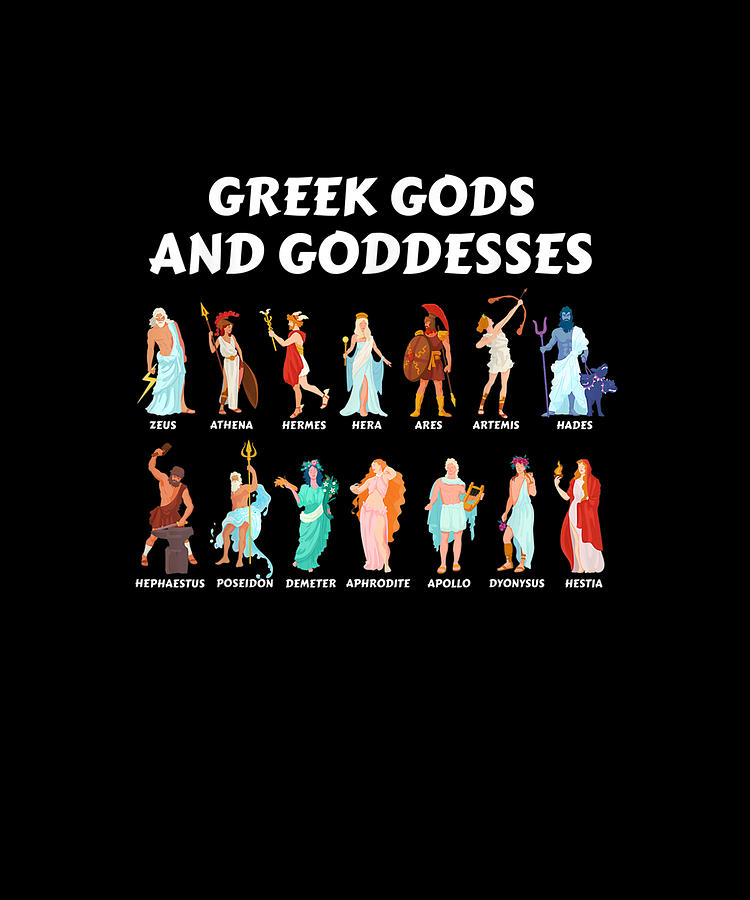 Greek Gods and Goddesses Greece Ancestry Drawing by Grant Alicia