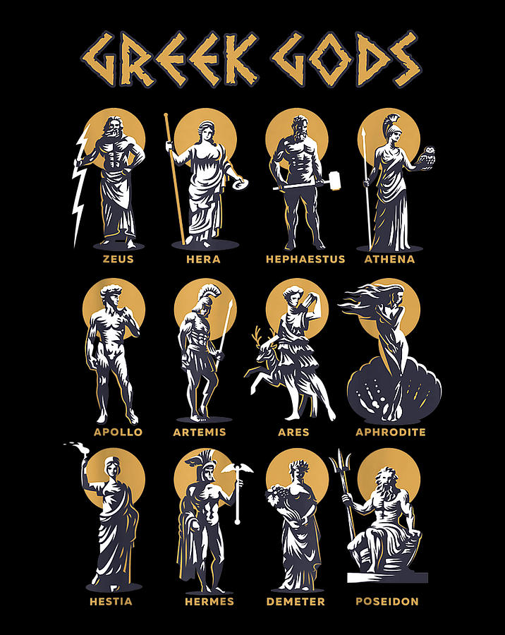 Greek Gods Greek Mithology Ancient Legends.png Digital Art By Minh 