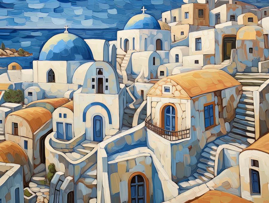 Greek Islands a short story - 8 Digital Art by Sotiris Filippou - Fine ...