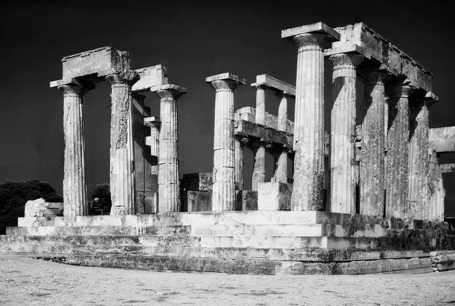 Greek Temple Photograph by Frank Lee
