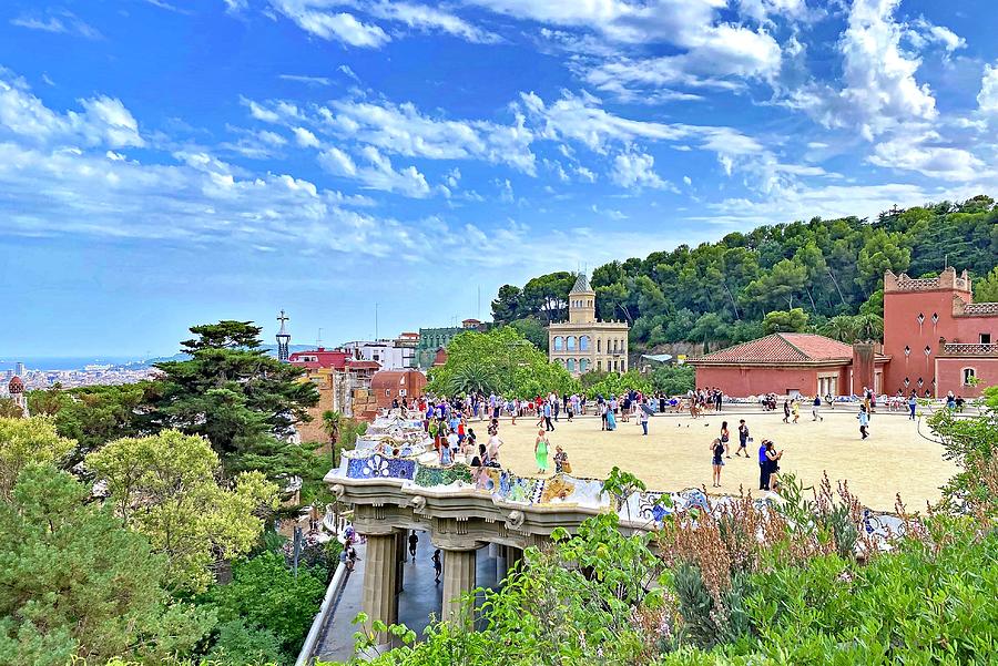 Greek Theatre at Park Guell Photograph by Monika Salvan Greek Theatre at Park Guell Photograph by Monika Salvan