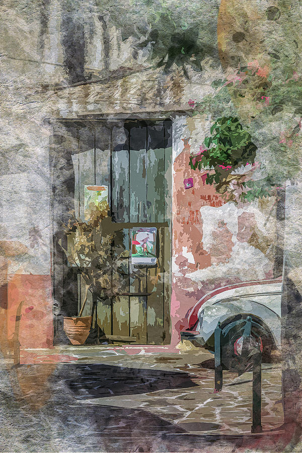 Greek Village Travel Options Digital Art by Chris Fletcher