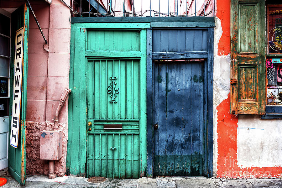 Green and Blue in New Orleans Photograph by John Rizzuto