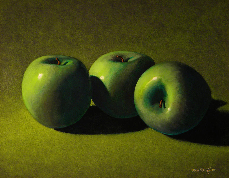 Green Apples Painting by Frank Wilson