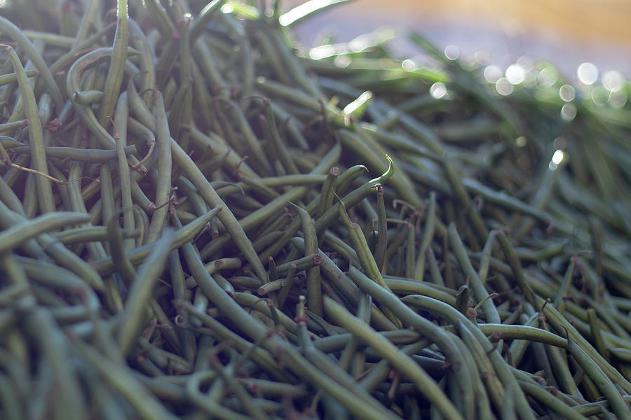Green beans at the market Photograph by Avenue Des Images Green beans at the market Photograph by Avenue Des Images