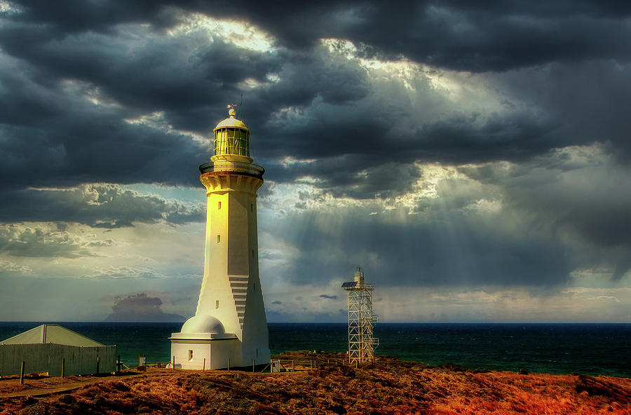 Green Cape Lighthouse At Sunset Photograph by Mountain Dreams - Fine ...