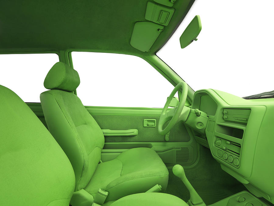 Green car, environment. (View from passengers see Photograph by Henrik Sorensen