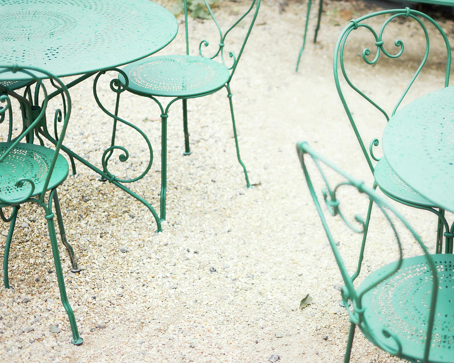 Green Chairs Photograph by Lupen Grainne