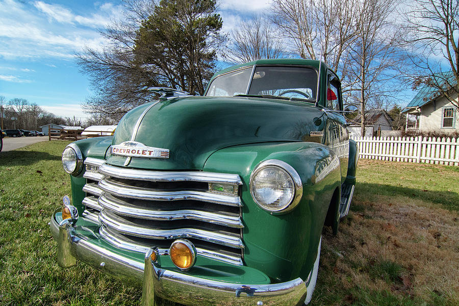 Green Chevy Photograph by Steve Stuller