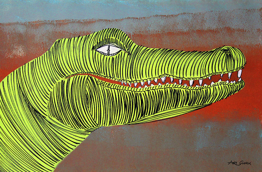 crocodile painting