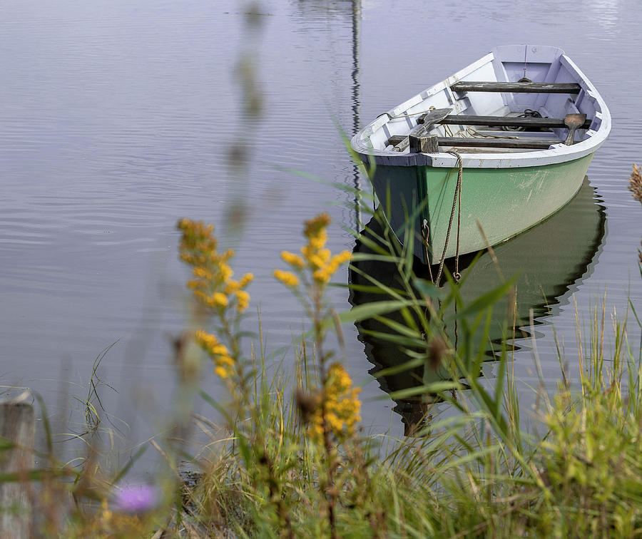 Green Dinghy Photograph by Catherine Grassello