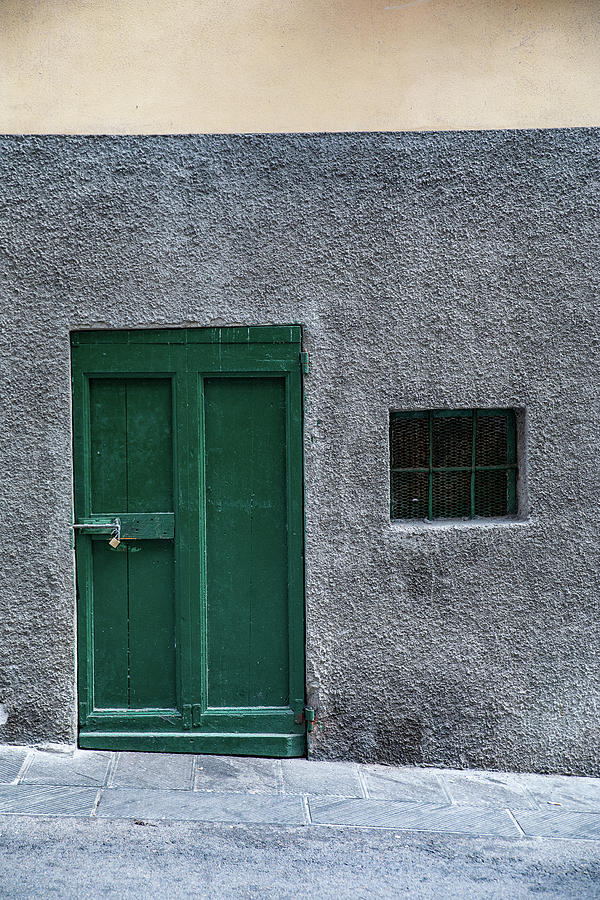 Green Door Cinque Terre Photograph by Denise Kopko