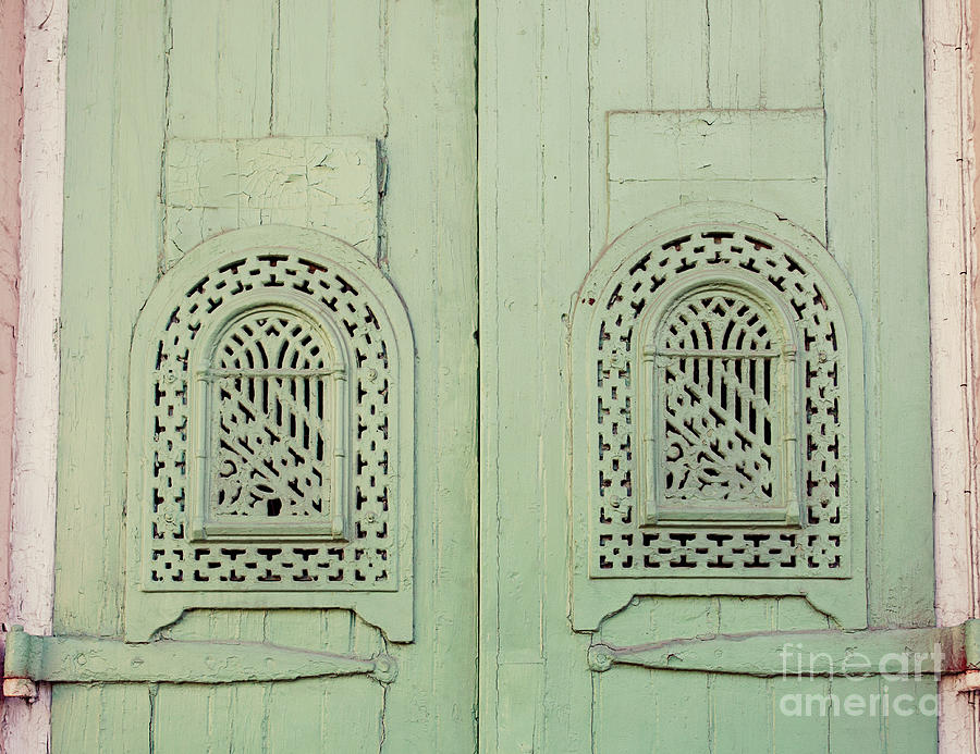 Green Door In New Orleans Photograph