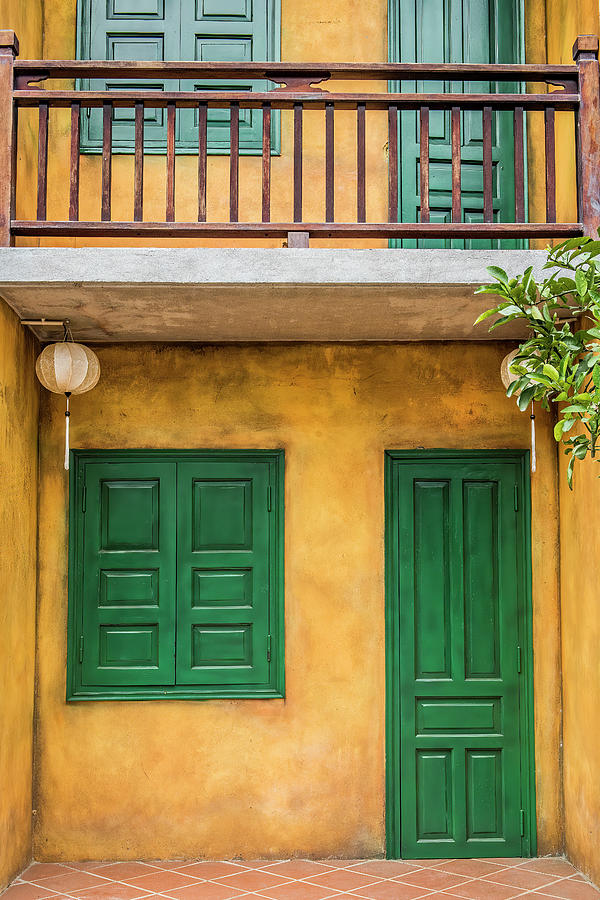 Green Door Photograph by Marla Brown