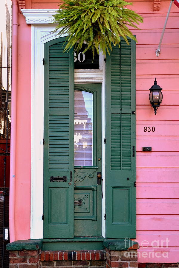 Green Doors Photograph by Tru Waters