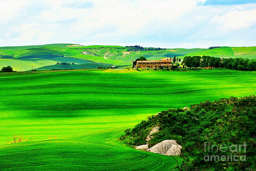 Green escape in Tuscany Photograph by Ramona Matei