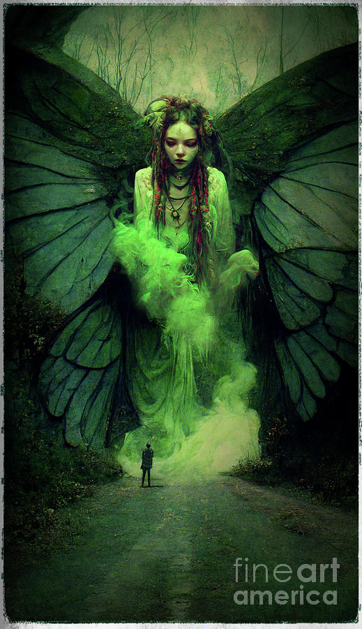 Green Fairy 5 Digital Art By Marc Toscano Fine Art America