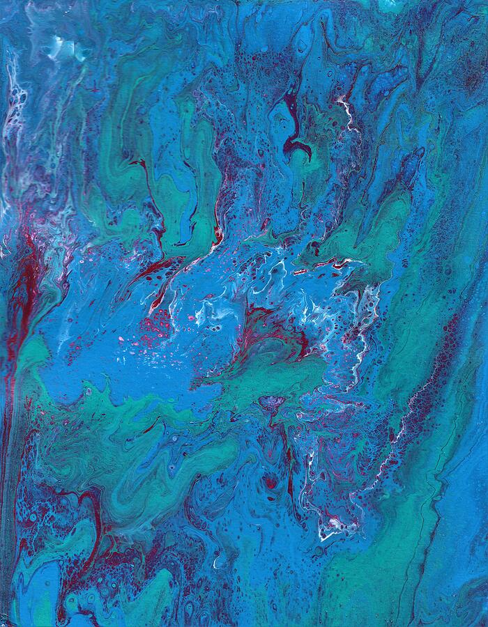 Green Galaxy 4 Painting by Doug Siegel