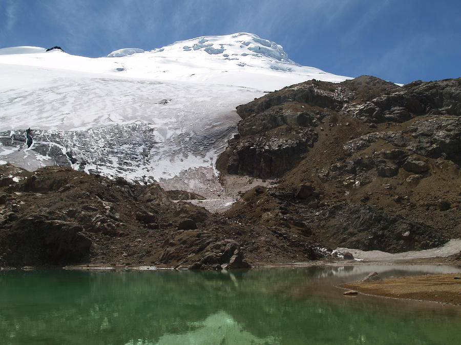 Green glacial lake on the Equator Photograph by David Meyer - Fine Art ...