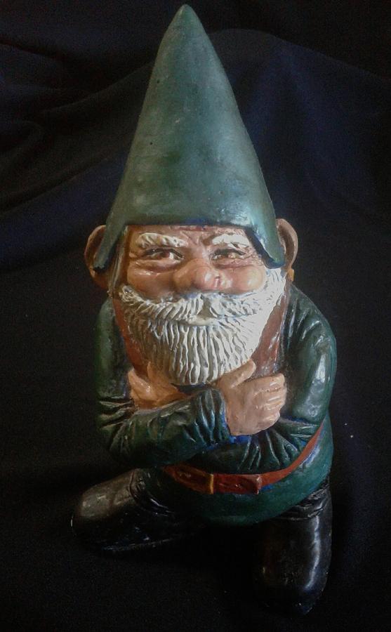 Green Gnome Painting