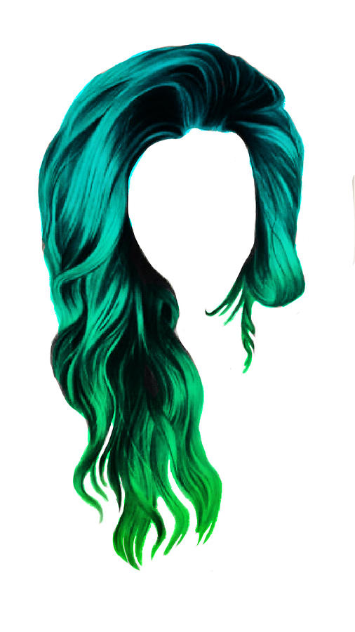 Green Hair Day Digital Art by Ceili Tibbitts - Fine Art America