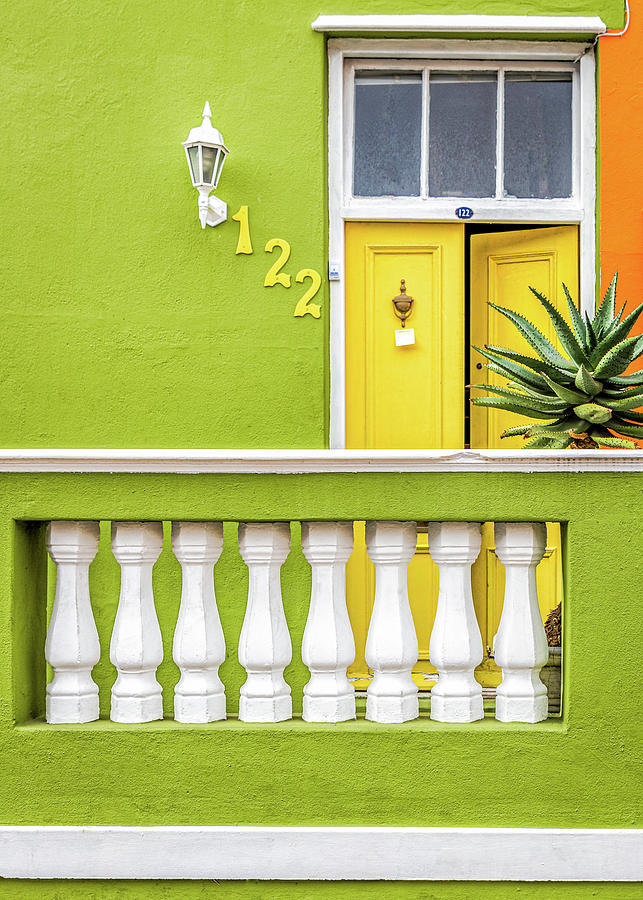 Green House Yellow Door Photograph by Elvira Peretsman