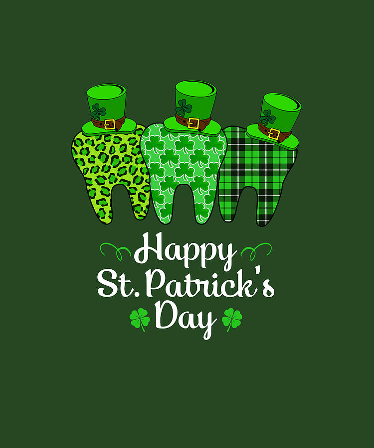 funny dentist st patricks day shirts