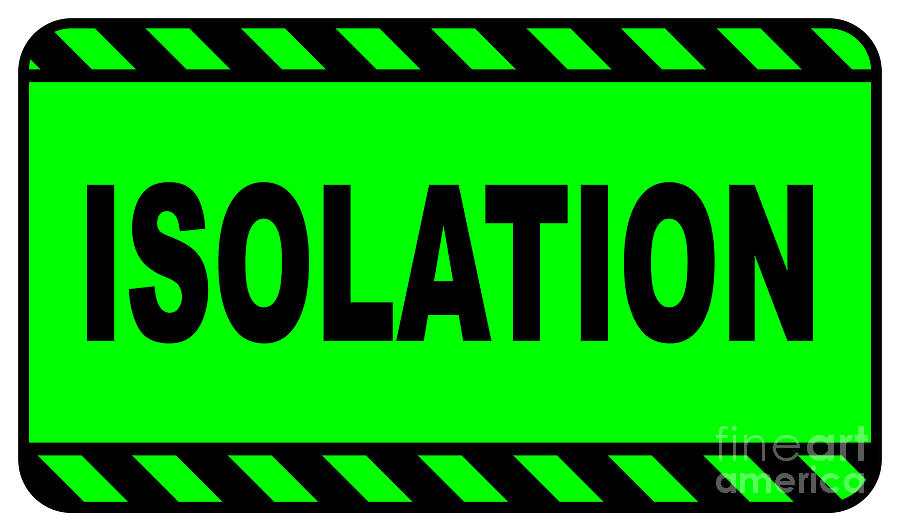 Green Isolation Sign Digital Art By Bigalbaloo Stock