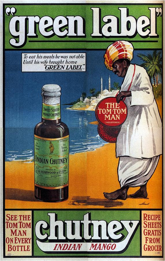 Green Label Chutney - Indian Chutney Advertisement - Vintage Advertising  Poster Digital Art by Studio Grafiikka
