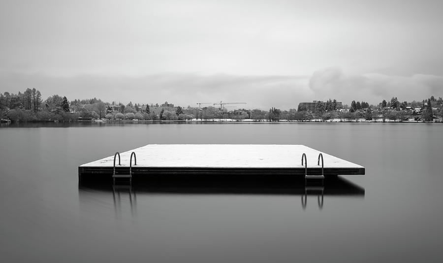 Seattle Photograph - Green lake Diving Platform by William Dunigan