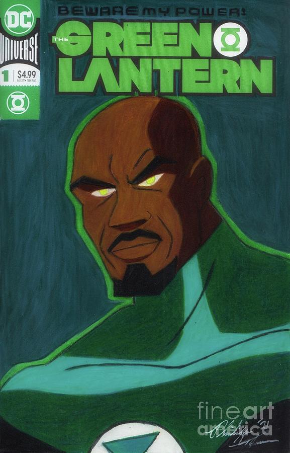 Green Lantern #1 Drawing by Philippe Thomas
