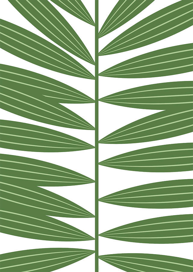Nature Digital Art - Green leaf by Johanna Virtanen