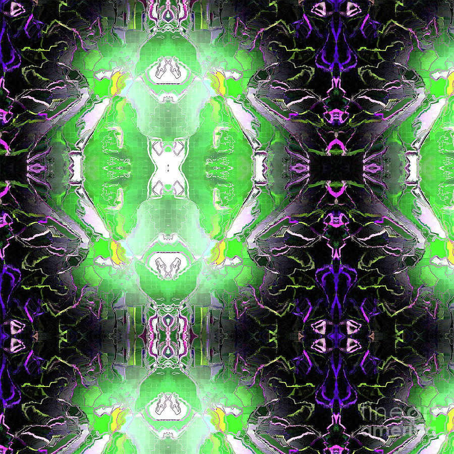 Green Light Black Cosmos   Digital Art by Scott S Baker