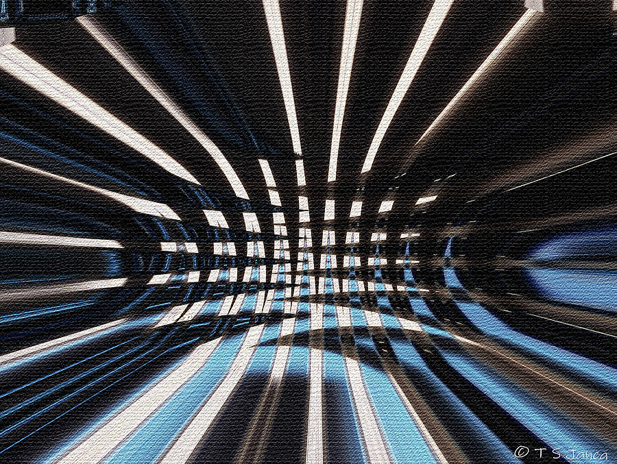 Green Light on The Floor  Digital Art by Tom Janca