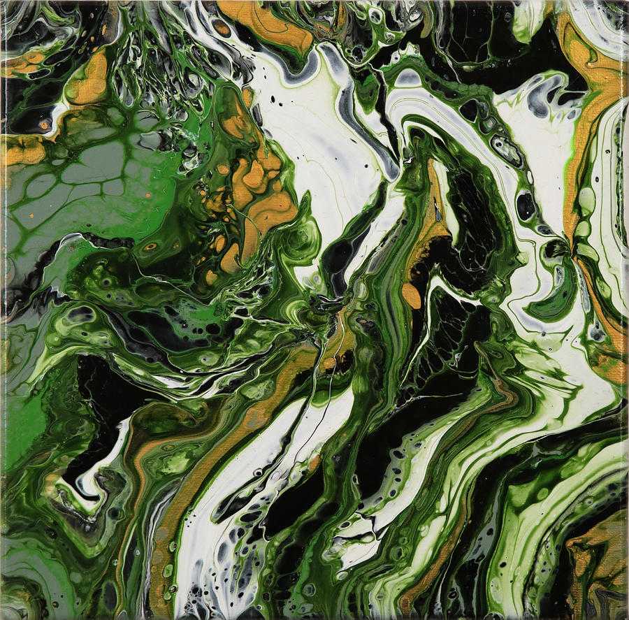Green Machine Painting by Nicole Pedra