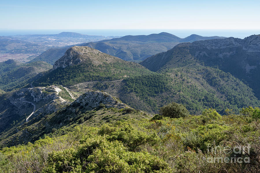 Green Mountain Landscape On The Mediterranean Coast Photograph