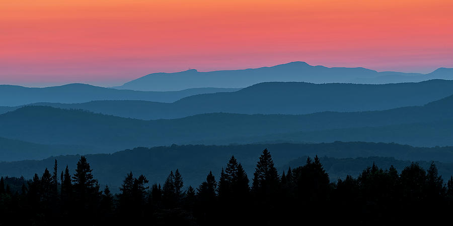 Green Mountain Summer Twilight Photograph by Alan L Graham