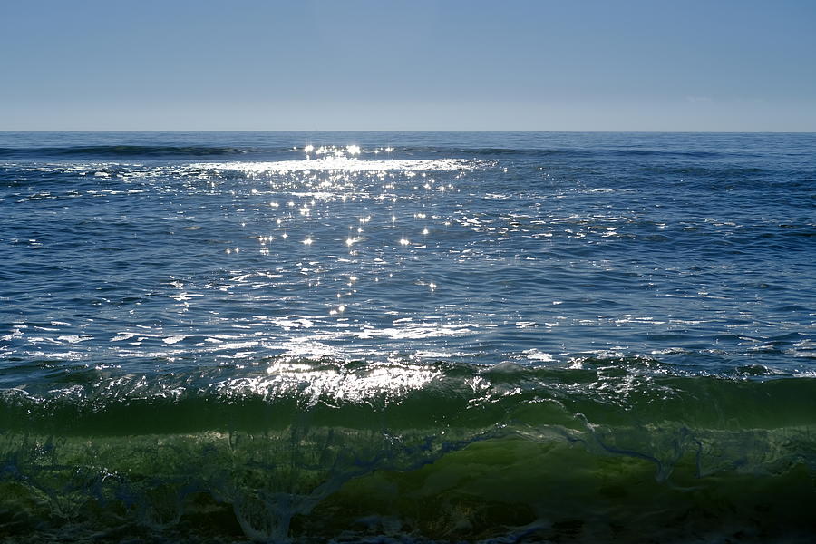 Green Ocean Wave Photograph by Katy Hawk | Fine Art America