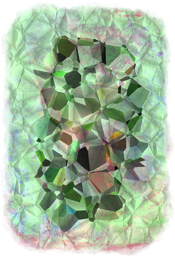 Green patterns 1027 Digital Art by Cathy Anderson