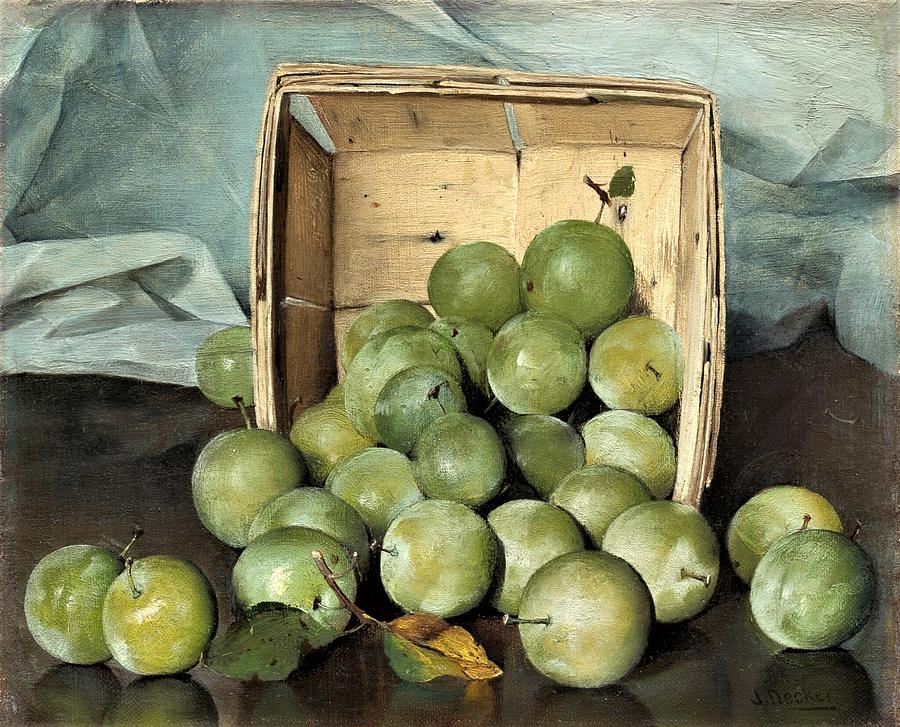 Green Plums Painting