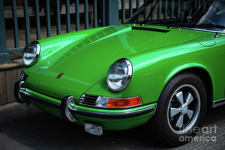 Green Porsche 911 Photograph