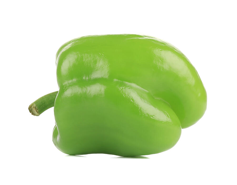 Green raw pepper. Photograph by Indigolotos