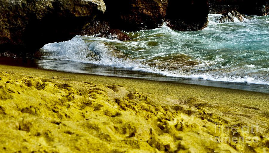 Green Sand Beach Hawaii Photograph by Debra Banks