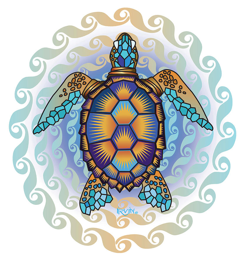 Green Sea Turtle No Copy Digital Art By Trevor Irvin - Fine Art America