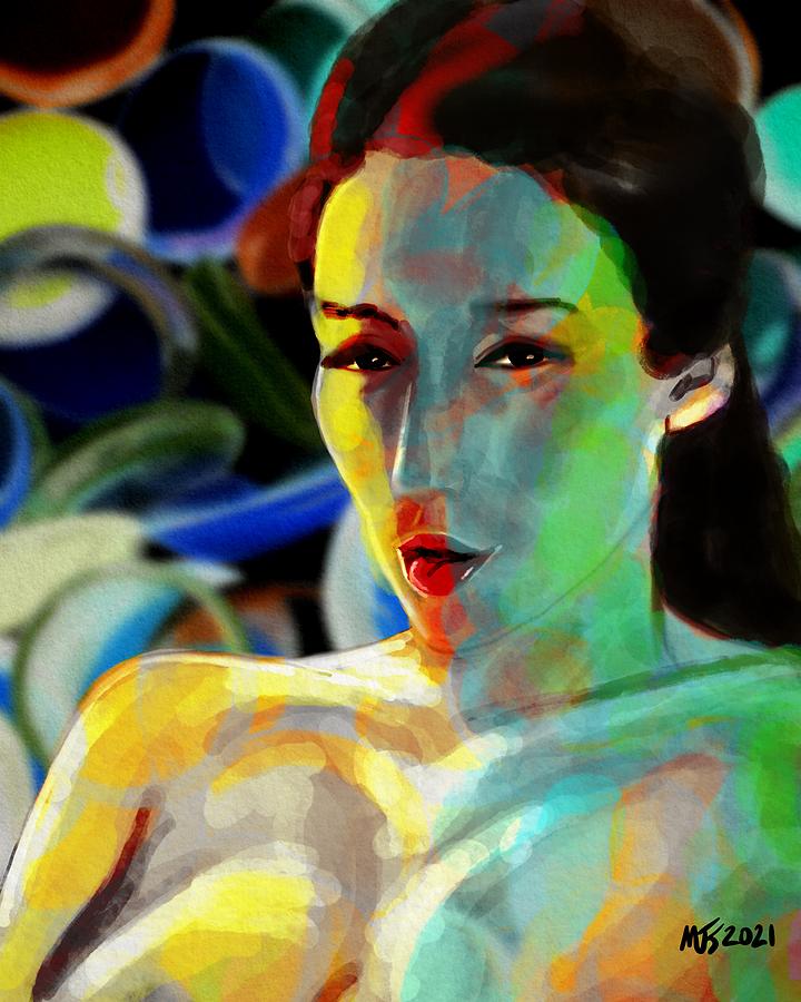 Green Shadows Digital Art by Michael Kallstrom