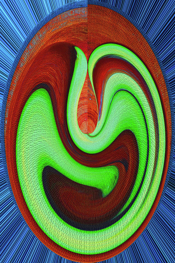 Green Smile 5832 Digital Art by Tom Janca