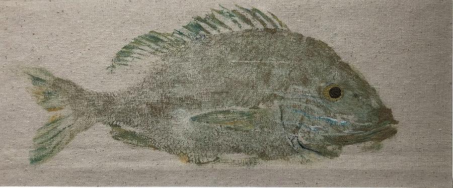 Green Snapper  Painting by Pam Talley