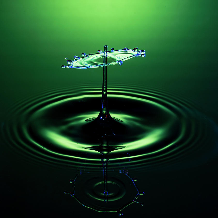 Green Splash Photograph by Ari Rex